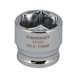 11133 [1/4DR 13MM ショートソケット （6角）]