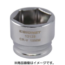 12129 [3/8DR 19MM ショートソケット （6角）]