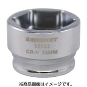 12132 [3/8DR 24MM ショートソケット （6角）]