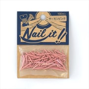 NAILIT釘#17×19 100本袋入り サーモンピンク