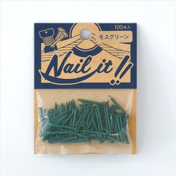 NAILIT釘#17×19 100本袋入り モスグリーン