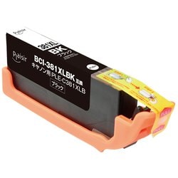 互換インクカートリッジ キヤノン BCI-381XLBK ブラック（染料） PLE-C381XLB