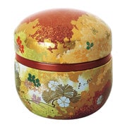 香炉 鈴子缶 花揃え 煉瓦色