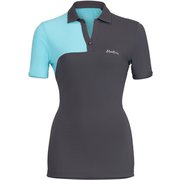 MTPO50W DELTA POLO WOMAN 9329 M [ゴルフ シャツ レディース DELTA POLO WOMAN（デルタ ポロ ウーマン） Mサイズ ディムグレー/アイスブルー]