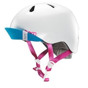 NINA BE-VJGSWTV-11 SATIN WHITE VISOR XS-Sサイズ 安全規格 CEマーク [子供用 ヘルメット 対象年齢：2歳～3歳]
