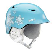 CAMINO BE-SB02Z SATIN LIGHT BLUE SNOWFLAKE S-Mサイズ [スキーヘルメット ジュニア]