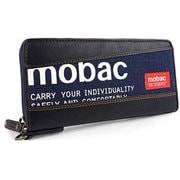 mobac デニムラウンファスナー束入 ロゴプリント MB-0081