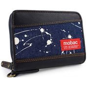 mobac デニムラウンファスナー札入 ペイント MB-0082
