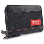 mobac デニムラウンファスナー札入 ブラック MB-0082