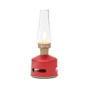 ワイヤレス LEDランタンスピーカー ORIGINAL RED (レッド色) Bluetooth対応 FLS-1706-RE