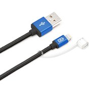Lightningコネクタ用 USBタフケーブル 1.2m ブルー PG-LC12M25BL