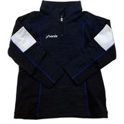 メランジストレッチフリース ボーイズ 1/2ジップティー PS9G2LS81 （HENV） ヘザーネイビー 100cm [キッズ用ウェア]