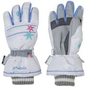 Snow Crystal Girls Gloves PS9H8GL90 WT JMサイズ [スキーグローブ キッズ]