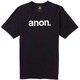 アノン　ショートスリーブ　ティー ANON SS TEE 21484100001 (001)TRUE BLACK Sサイズ [スノーウェア カットソー ユニセックス]