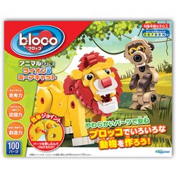 Bloco Toys Lion & The Meerkat Building Kit 100 Pieces 