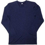 メンズ杢調長TLパープル 102-962