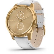 vivomove Luxe White Leather/24K Gold PVD (ヴィヴォムーヴ リュクス ホワイトレザー/24K ゴールド PVD) 42mm ハイブリッドスマートウォッチ Suica対応 010-02241-78