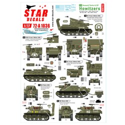 SD72-A1036 WWII 米 M7プリースト/M8自走榴弾砲75周年スペシャル フランス ノルマンディー1944年 [1/72スケール ミリタリー用デカールシリーズ]