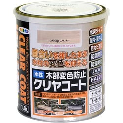 水性 木部変色防止クリヤコート 1.6L ツヤ消しクリヤ
