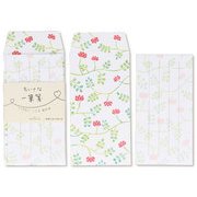 セット 一筆箋 ミニ 赤い花 EES-771-485