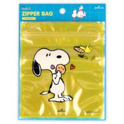 限定 ジッパーバッグ スヌーピー イエロー おやつの時間 EKW-771-980