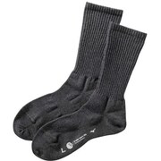 B2JX970108 [ブレスサーモWOOL 薄手ソックス チャコールグレー 22-24cm レディース]