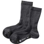 B2JX970208 [ブレスサーモWOOL 中厚ソックス チャコールグレー 22-24cm レディース]