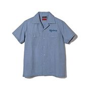 0SYEL-T58-N4L [SHINICHIRO ARAKAWA モンキー ワークシャツ グレー 4Lサイズ]