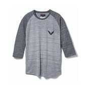 0SYTK-S5H-NL [ラグラン7部丈Tシャツ：C グレー×チャコール Lサイズ]