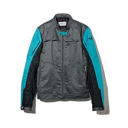 YOSHIDA ROBERTO ライダースメッシュジャケット ブルー LLサイズ 0SYTK-T3H-BLL
