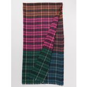 彩り格子ストール PINK MIX ストール（レディース） 7CJP9721