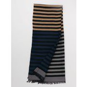 セパ縞ストール BLUE/YELLOW ストール（レディース） 7CJP9727