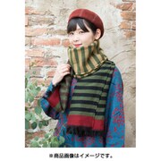 セパ縞ストール RED/BLACK ストール（レディース） 7CJP9727