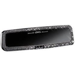 車用ルームミラー ラグジュアリー EXEパドロック ： クリスタル HF017-01