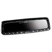 車用ルームミラー ラグジュアリー モノグラムレザー ブラック SA764-01