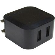 AC充電器 USB2ポート2.4A 折り畳み式プラグ ブラック CS-AC24-2K