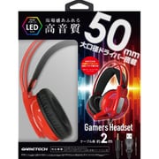 YF2173 [多機種対応ヘッドセット ゲーマーズヘッドセット レッド]