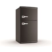 2ドアレトロ冷蔵庫 85L ブラック RT-285B