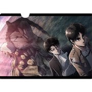 進撃の巨人 クリアファイルK エレン&リヴァイ&鎧の巨人&獣の巨人 [キャラクターグッズ]