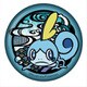 ポケットモンスター 切り絵シリーズ 和紙缶バッジ メッソン [キャラクターグッズ]