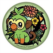 ポケットモンスター 切り絵シリーズ 和紙缶バッジ サルノリ [キャラクターグッズ]