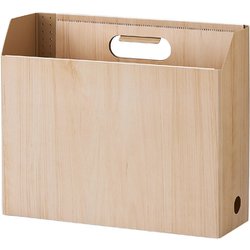ボックスファイル A4 ヨコ ナチュラルブラウン WDS-8651