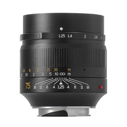 7Artisans 75mm F1.25 75125LMB [75mm F1.25 ライカMマウント ブラック]