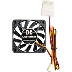 ケース用DCファン 2ボールベアリング 60mmサイズ ブラック OWL-FE0610MS-BK