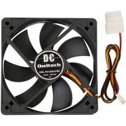 ケース用DCファン 2ボールベアリング 120mmサイズ 最大風量 71.28CMF（2.02m3/min） ブラック OWL-FE1225LS-BK