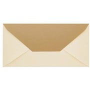 メッセージカード 伝書封筒ベージュホワイト