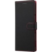 RT-RXP5ELC3/BR [Xperia 5 手帳型ケース シンプル マグネット スリープ機能対応/ブラック/レッド]