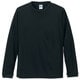 508901-0002 L [4.7オンス ドライ シルキータッチ ロングスリーブ Tシャツ（ノンブリード）ブラック Lサイズ]