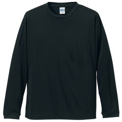 508901-0002 XXL [4.7オンス ドライ シルキータッチ ロングスリーブ Tシャツ（ノンブリード）ブラック XXLサイズ]