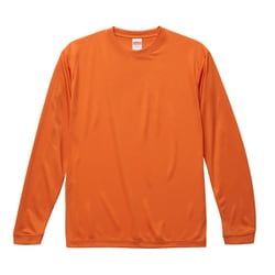 508901-0064 S [4.7オンス ドライ シルキータッチ ロングスリーブ Tシャツ（ノンブリード）オレンジ Sサイズ]